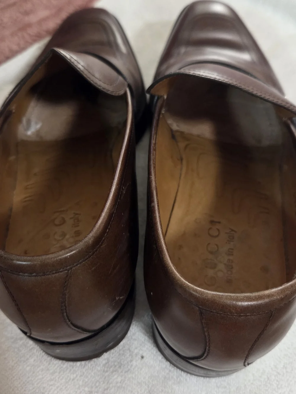 Gucci polished brown